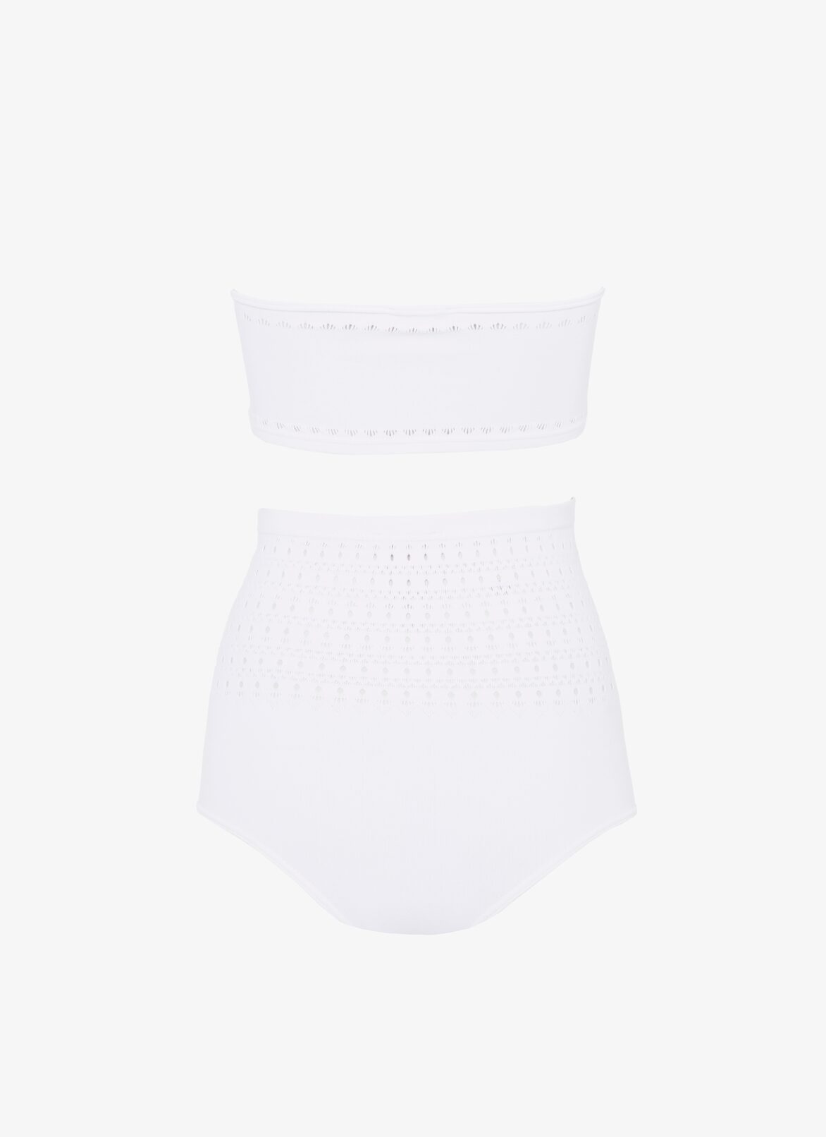 BIKINI SEAMLESS SWIMSUIT ALAÏA OPTIC WHITE BIKINI SEAMLESS SWIMSUIT